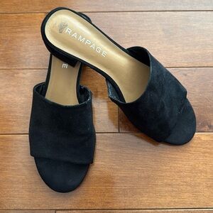 Rampage suede slide sandals.🖤